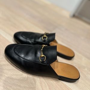 Gucci Princetown Leather Mules (Size: 39.5)